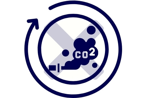 Verminder CO2 uitstoot in transport icoon