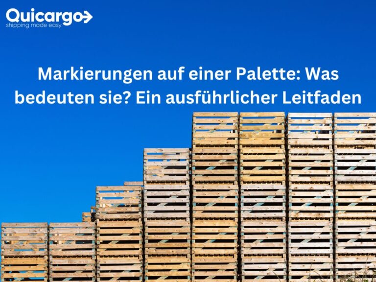 Markierungen auf einer Palette: Was bedeuten sie? Ein ausführlicher Leitfaden